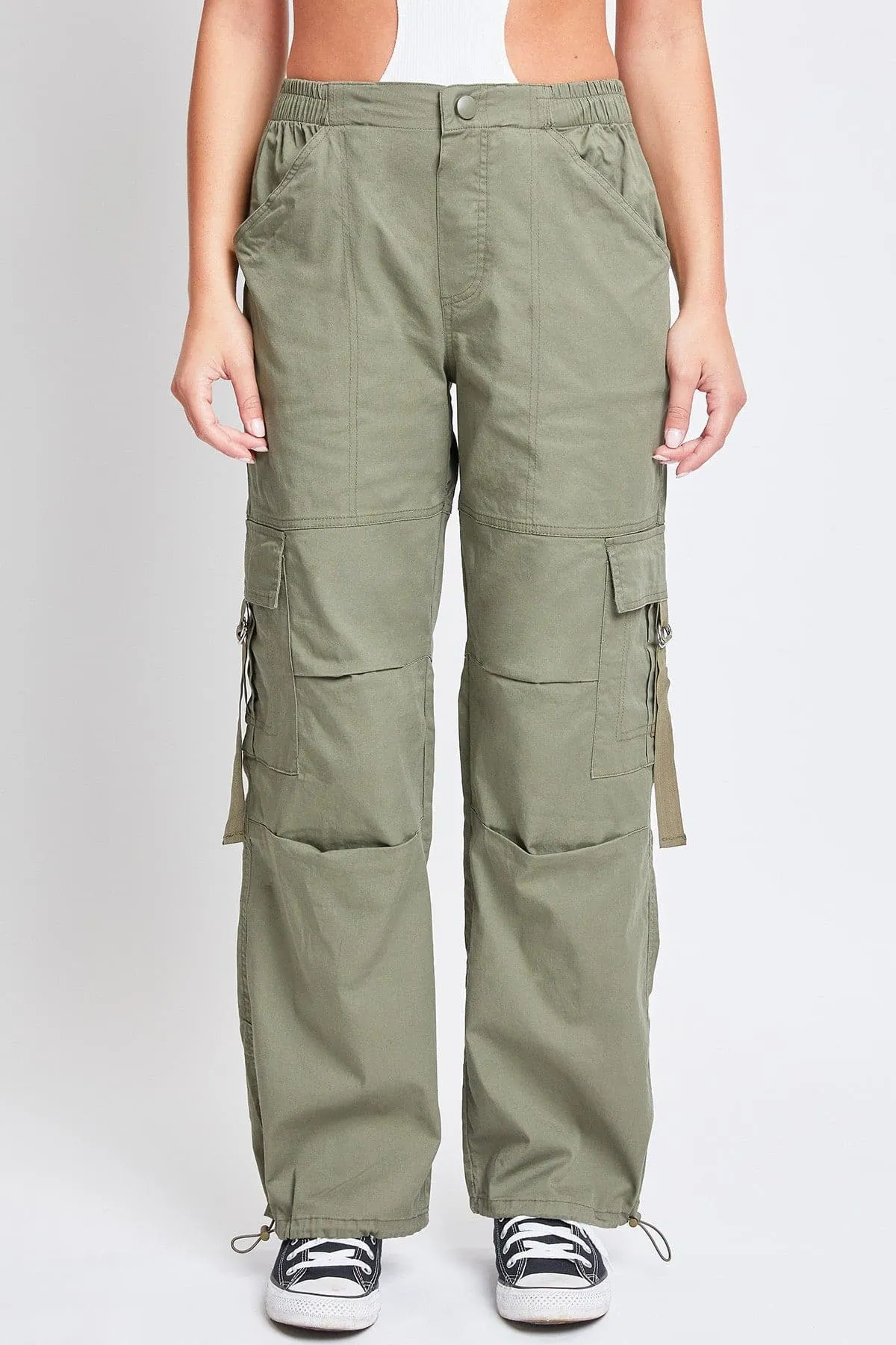 Womens Relaxed Fit Ring Cargo Pants