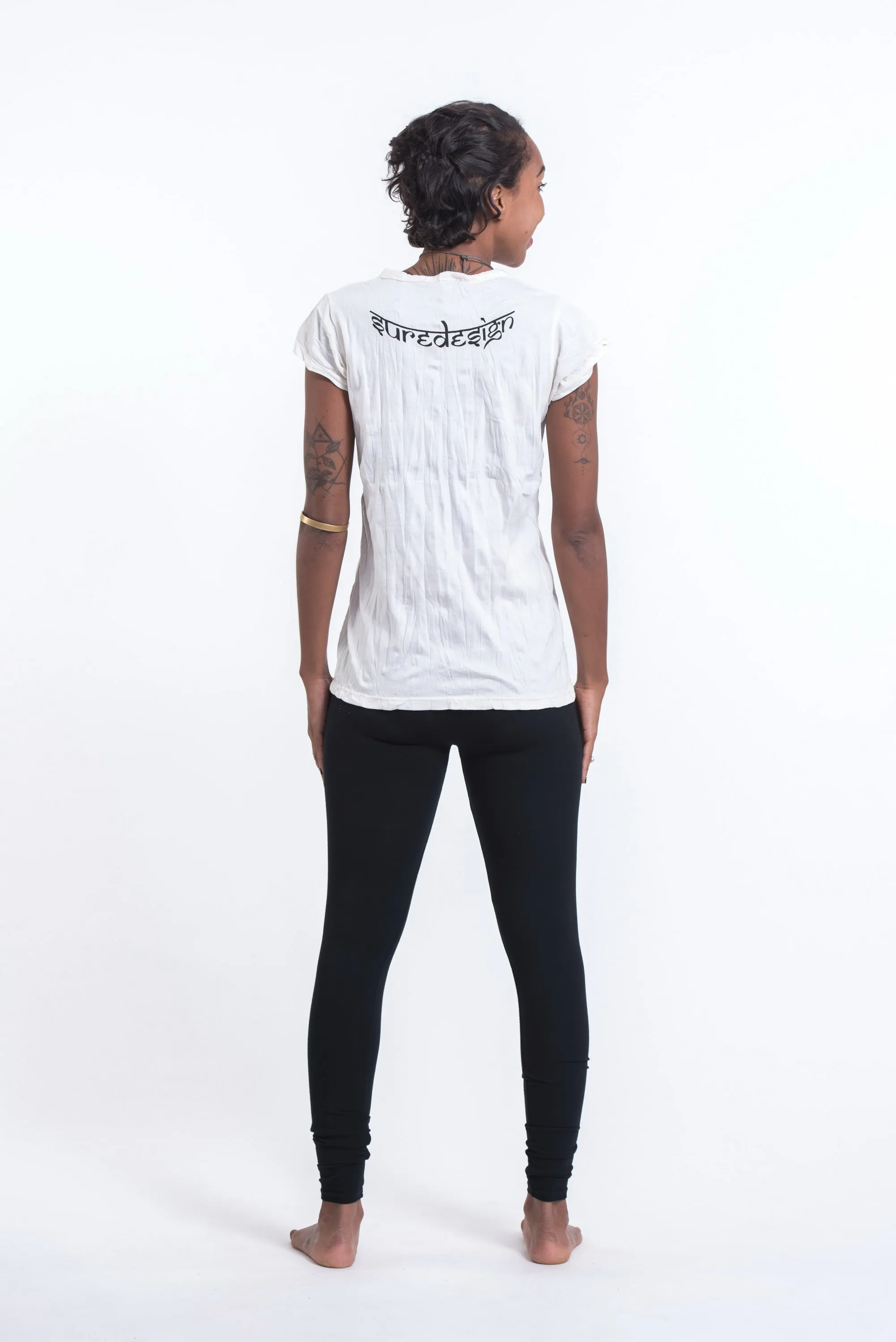 Womens See No Evil Buddha T-Shirt in White