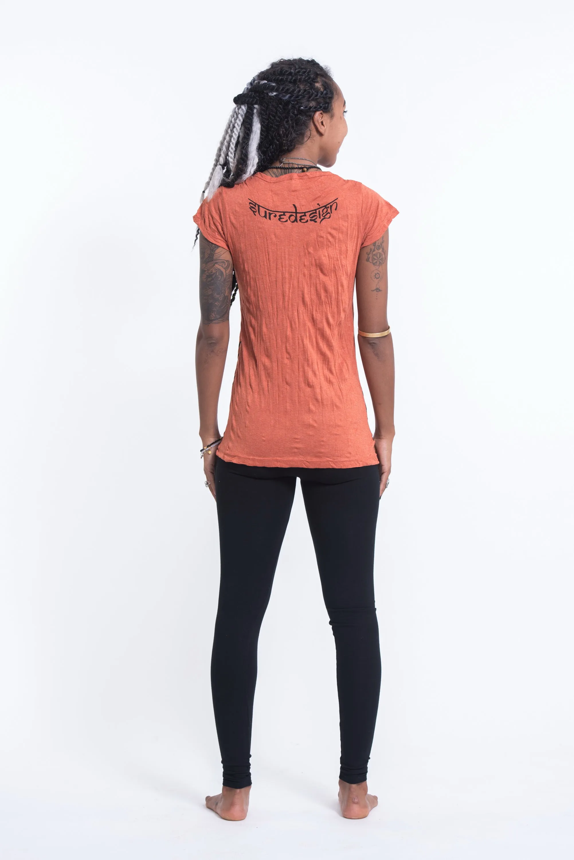 Womens Shanti Ganesh T-Shirt in Orange