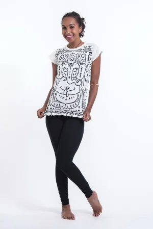 Womens Shanti Ganesh T-Shirt in White