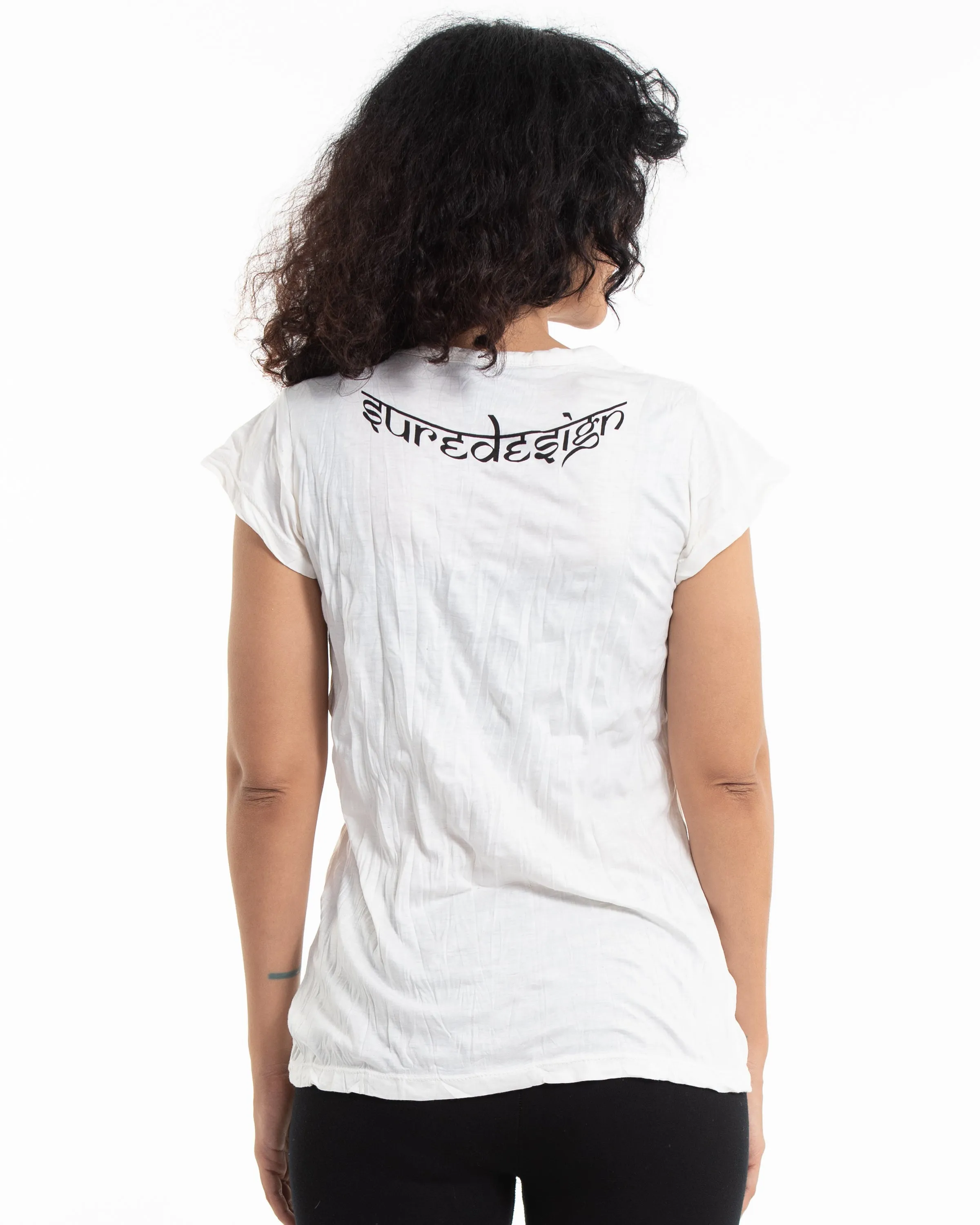 Womens Yoga Tree of Life T-Shirt in White