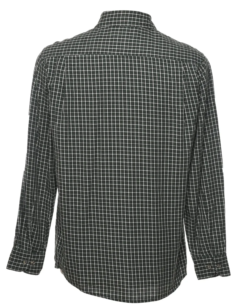 Wrangler Olive Green Checked Shirt - S